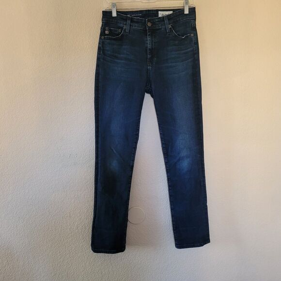 AG Adriano Goldschmied Mari Jeans Sz 28 High Rise Slim Straight Stretch Japanese - Picture 1 of 8
